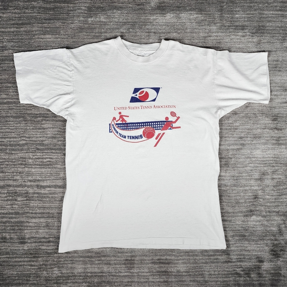 Vintage 90s Single-stitch Tennis Shirt!